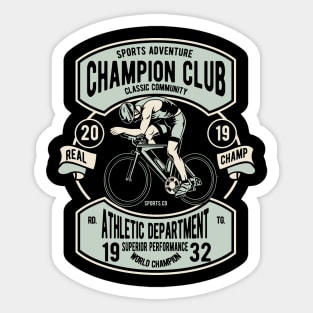 Champion Club Bicycle Sticker